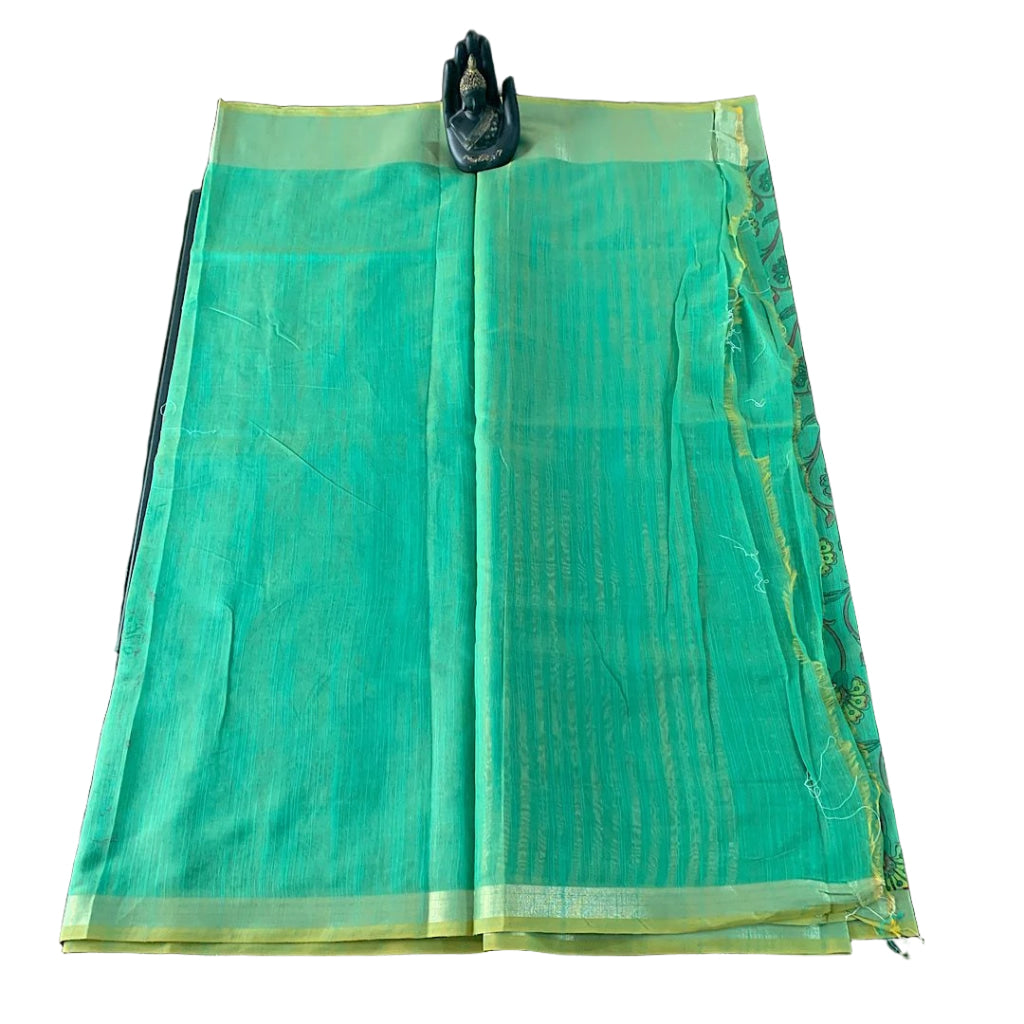 Chanderi Silk Floral Vine Saree