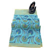Chanderi Silk Floral Vine Saree