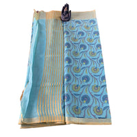 Chanderi Silk Floral Vine Saree