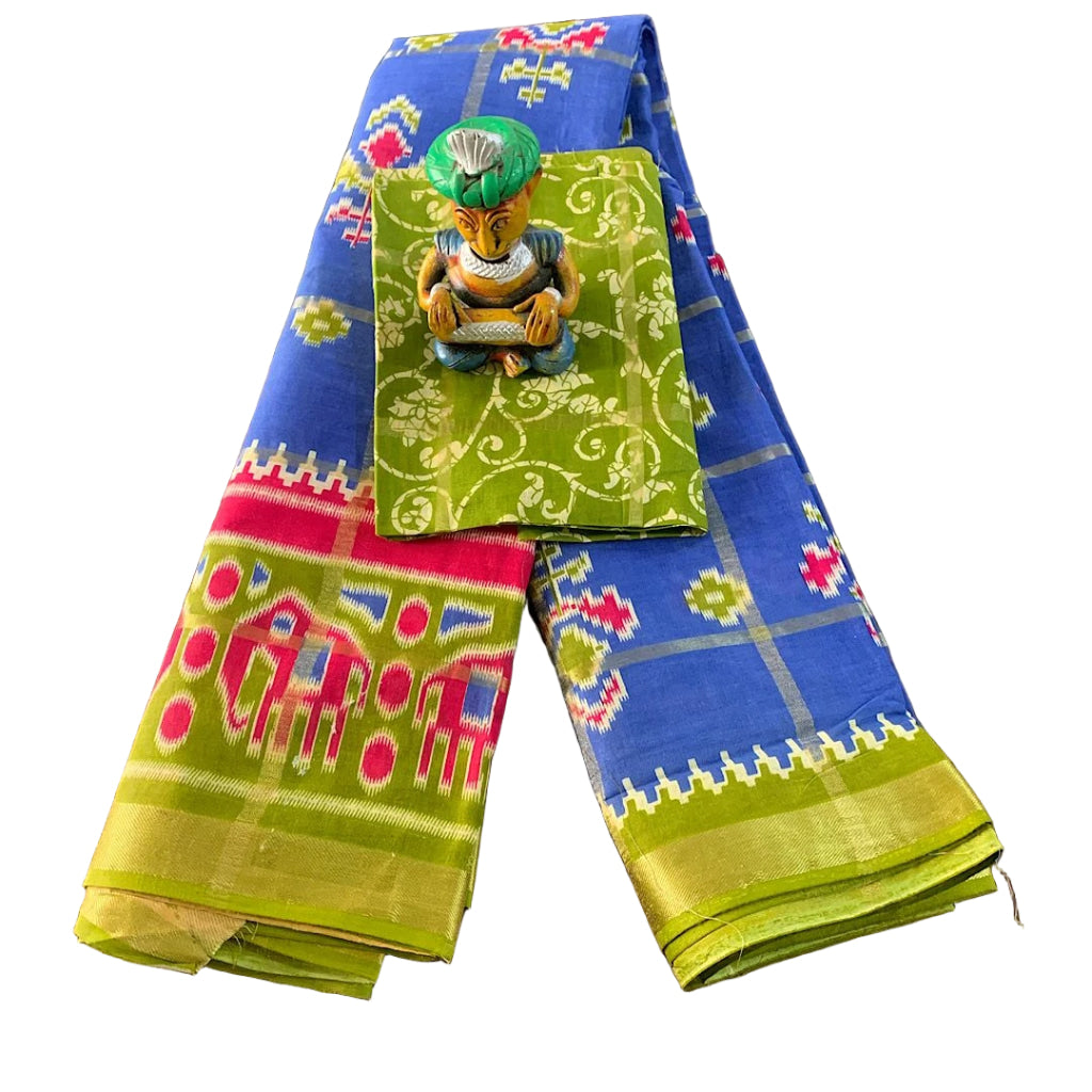 Traditional Handloom-Inspired Heritage Saree.