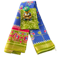 Traditional Handloom-Inspired Heritage Saree.