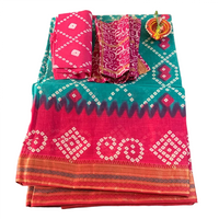 Traditional Bandhani Print Casual Saree.