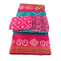 Traditional Bandhani Print Casual Saree.