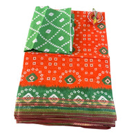 Traditional Bandhani Print Casual Saree.