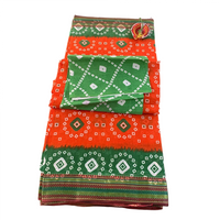 Traditional Bandhani Print Casual Saree.