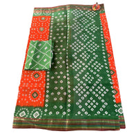 Traditional Bandhani Print Casual Saree.