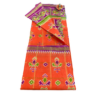 Linen Patola Ikat Saree with Purple Zari Border