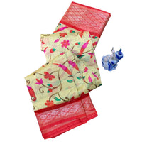 Digital Print Bird Motif Saree
