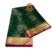 Teal Knchana Charm Saree