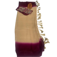Pure Dupion Raw Silk Ombre Saree