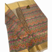 Patola Print Kota Tissue Saree