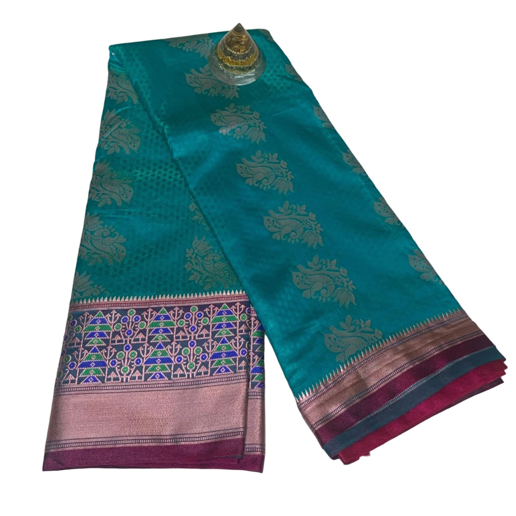 Gadwal Brocade Pattu silk Saree