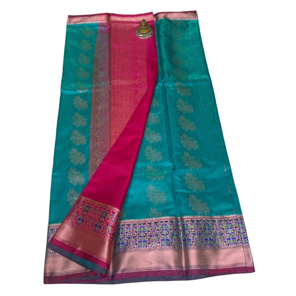 Gadwal Brocade Pattu silk Saree