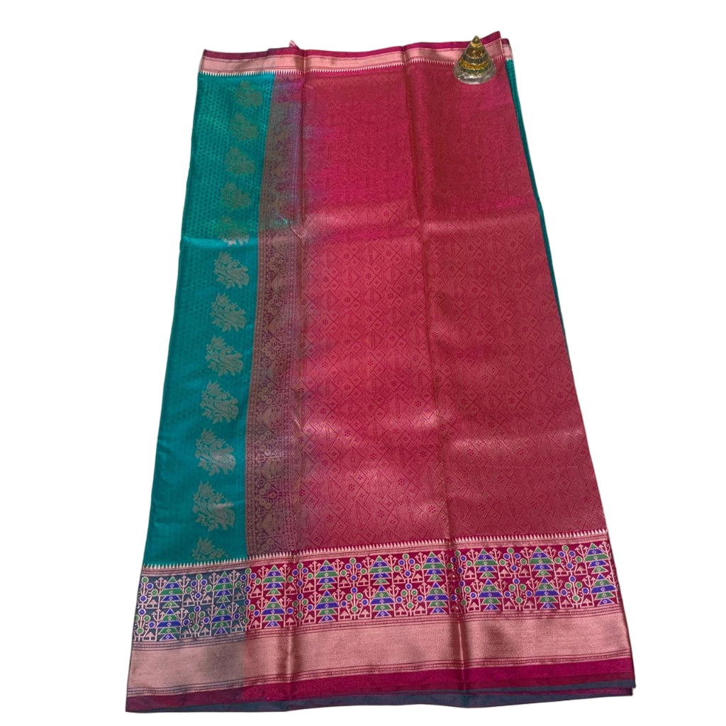 Gadwal Brocade Pattu silk Saree