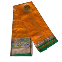 Gadwal Brocade Pattu silk Saree