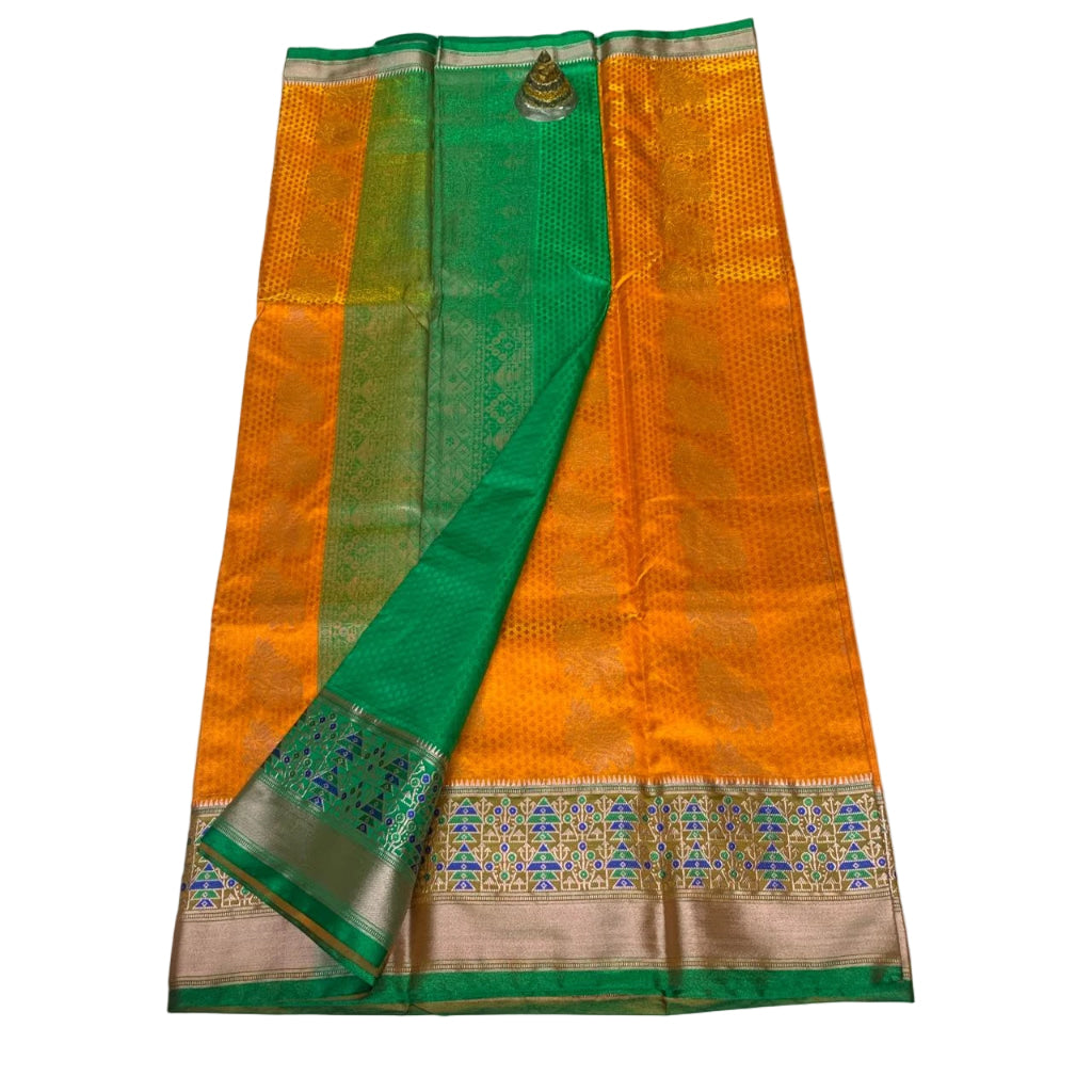 Gadwal Brocade Pattu silk Saree