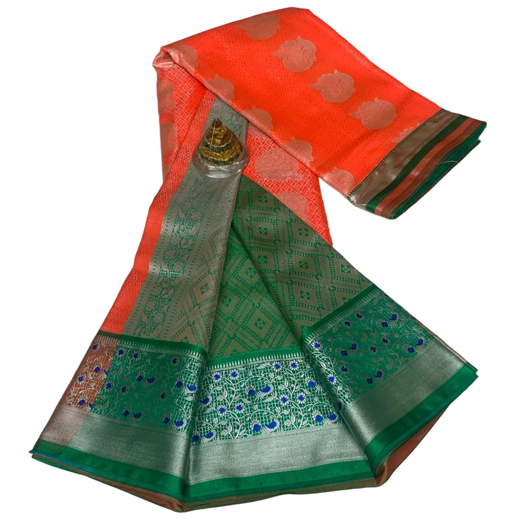 Gadwal Brocade Pattu silk Saree