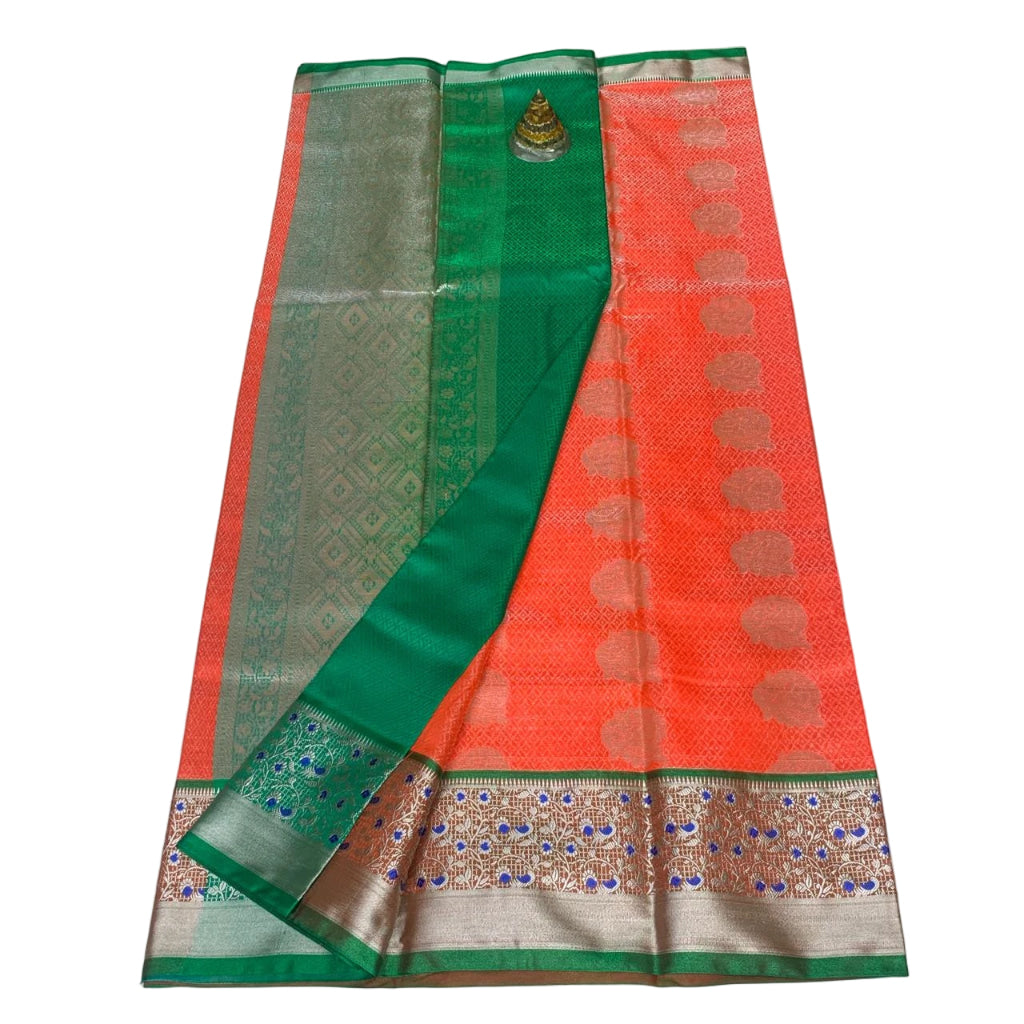 Gadwal Brocade Pattu silk Saree