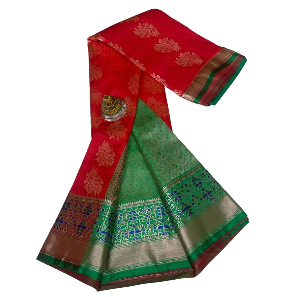 Gadwal Brocade Pattu silk Saree