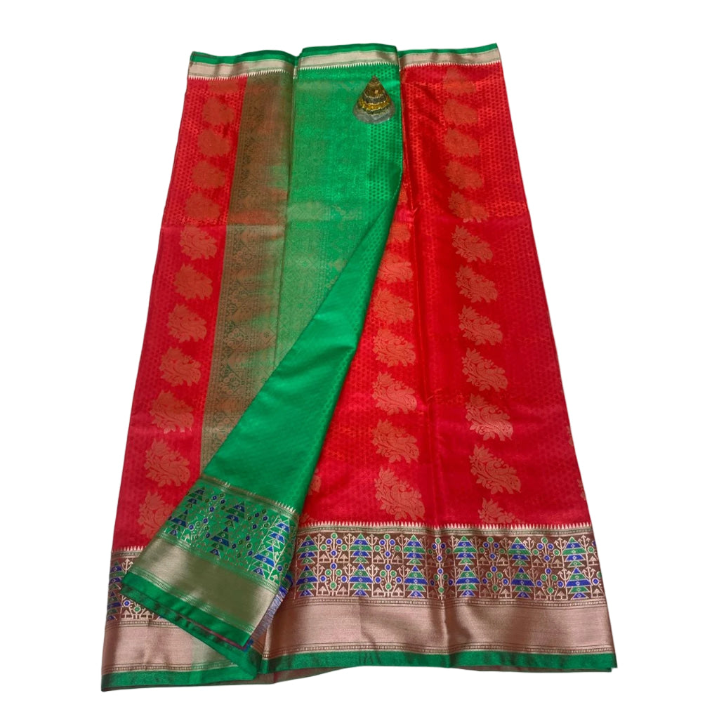 Gadwal Brocade Pattu silk Saree