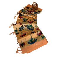 Lotus Garden Tussar Silk Saree