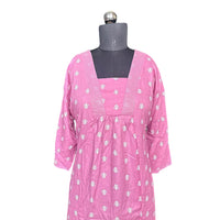 Rosy Petal Flare Dress