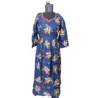 Floral Printed Flared Gown