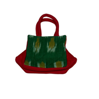 Ikat printed tote bag