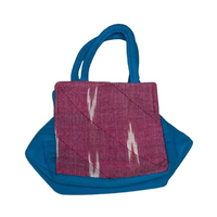 Ikat printed tote bag