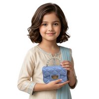 Kids Mini Quilted Pearl Handle Sling Bag