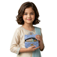 Kids Mini Quilted Pearl Handle Sling Bag