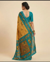 Nritya Gaja Border Cotton Saree.