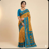 Nritya Gaja Border Cotton Saree.