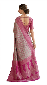 Rosy Mist Designer Pattu Saree